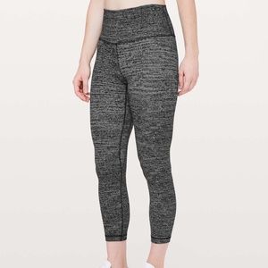 Lululemon Align II 25 Twillines Ice Grey Black 8